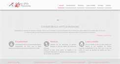 Desktop Screenshot of beauxartsetpassions.com