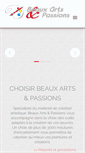 Mobile Screenshot of beauxartsetpassions.com